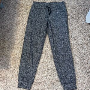 Lululemon Athletica Black and Gray Track Pants